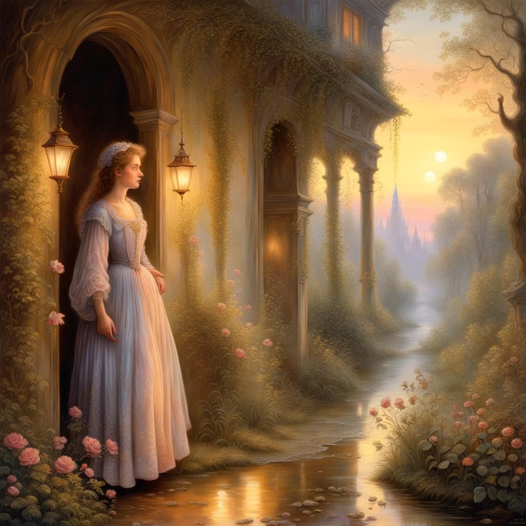 Ethereal Morning Walk at Dawn