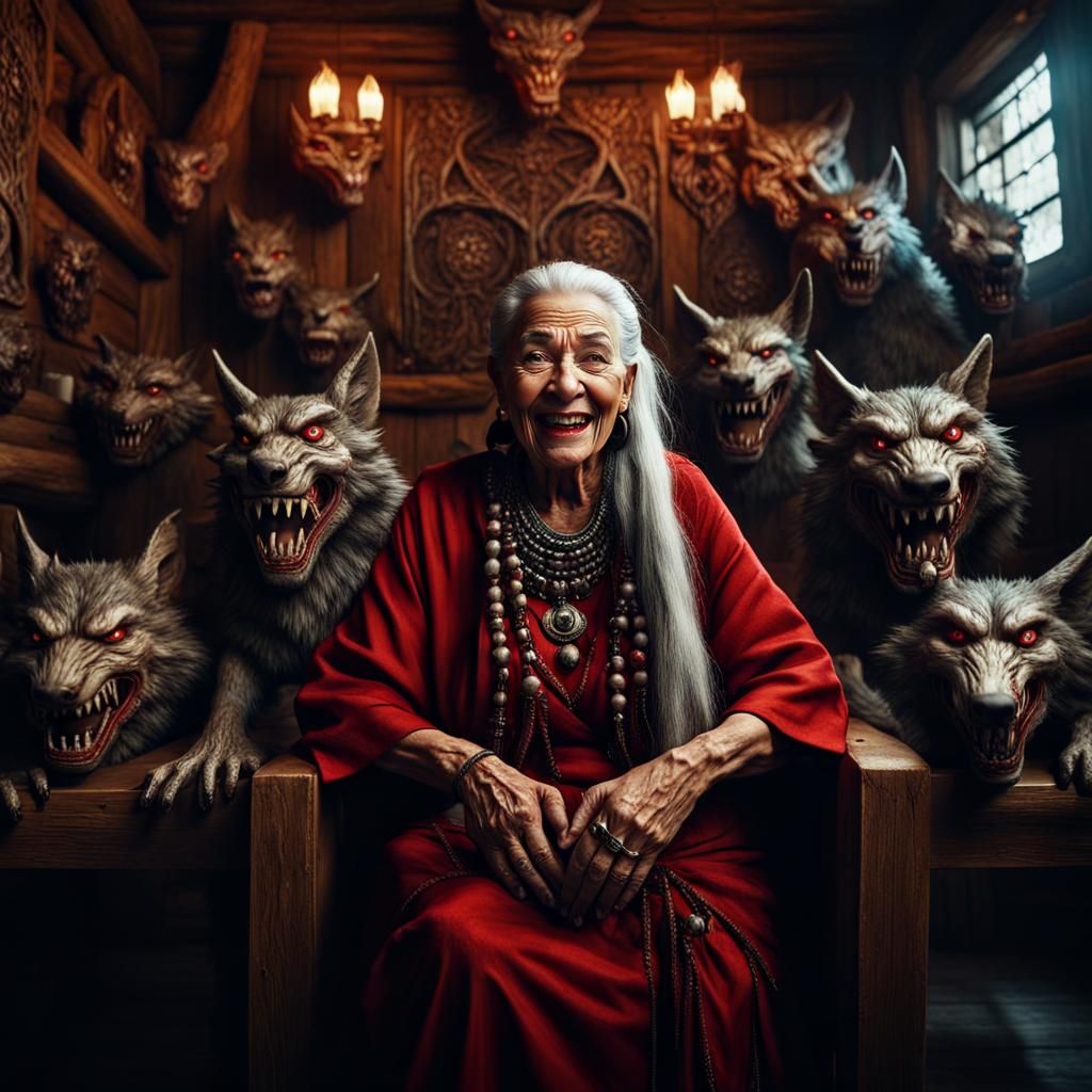 Little Red Riding Hood grew up to become the Wolf Shaman