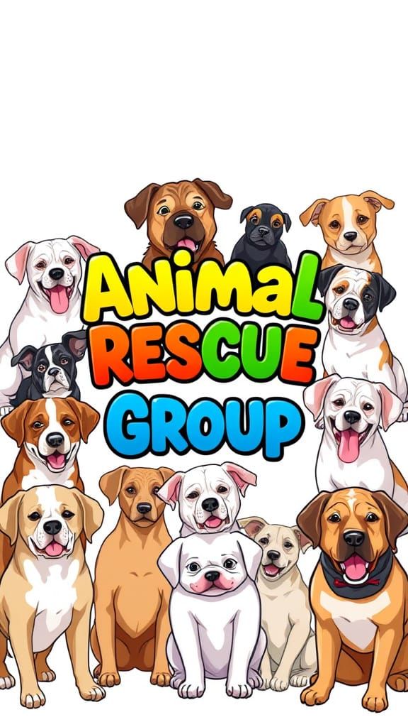 Playful Pets in Colorful Harmony