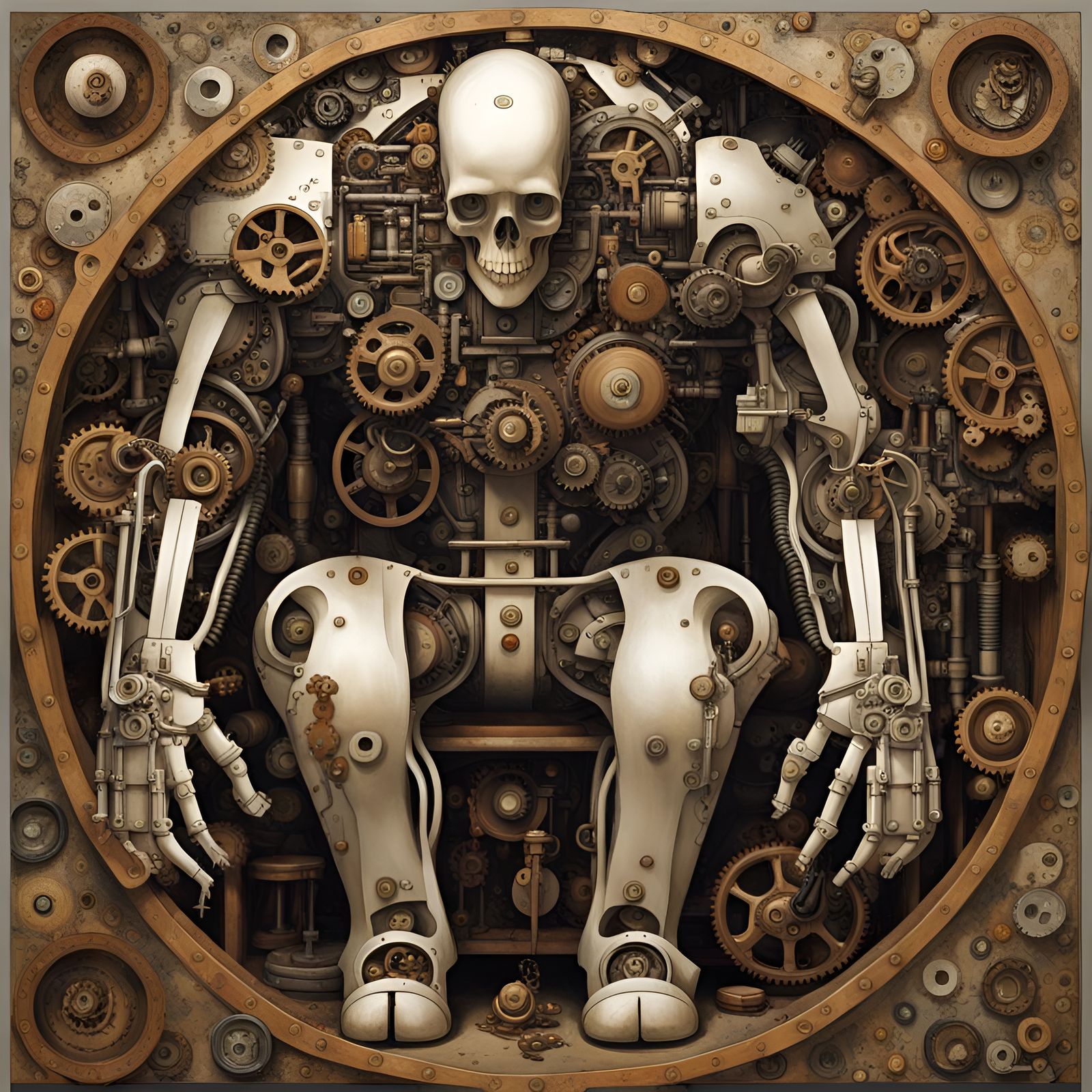 Humanoid Washing Machine Hybrid: Mechanical Marvel