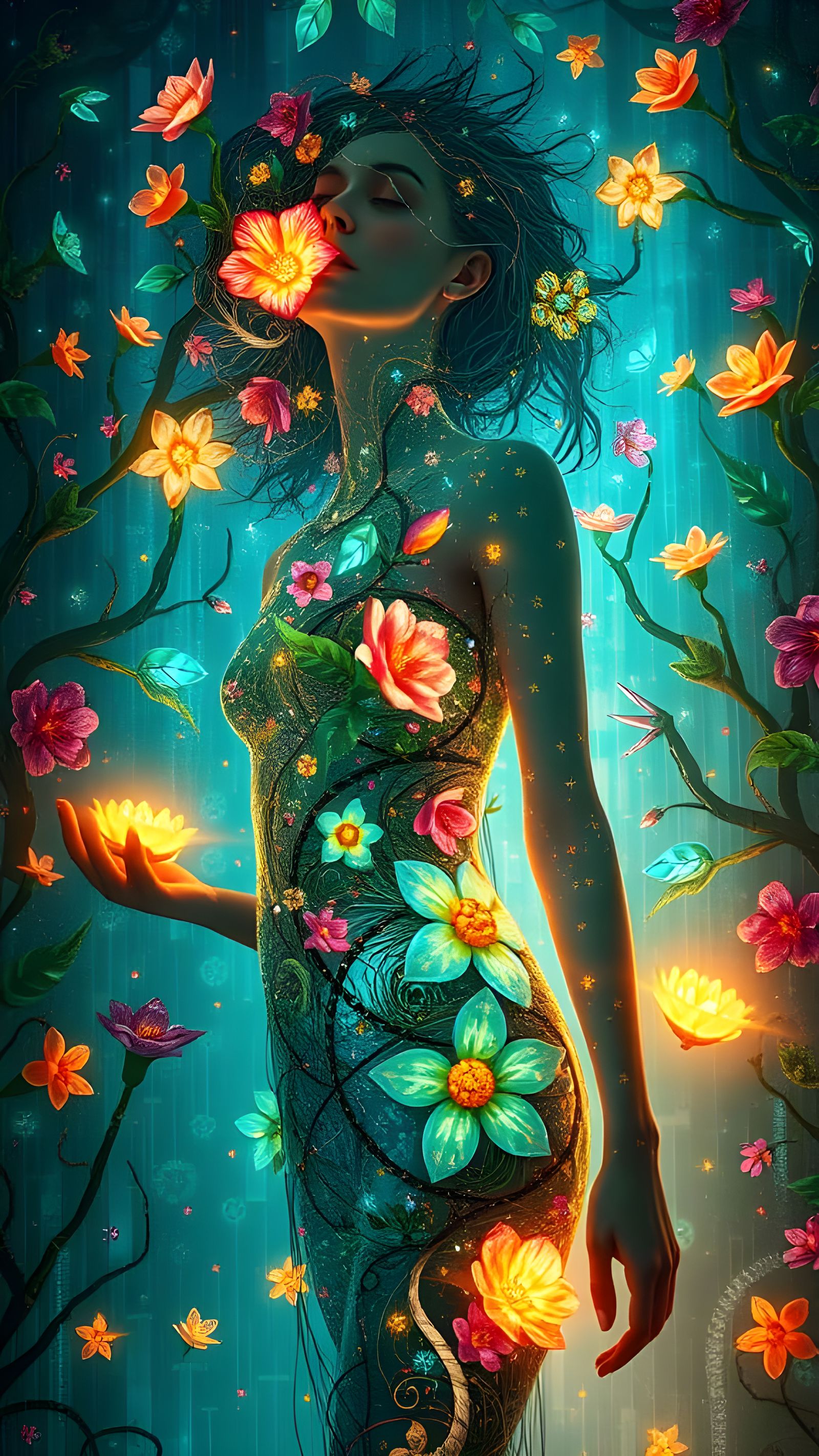 Dreamlike Surrealist Art of Mystical Interconnectedness