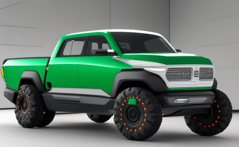 2027 Ram Boötes: Cyberpunk Electric Pickup Truck