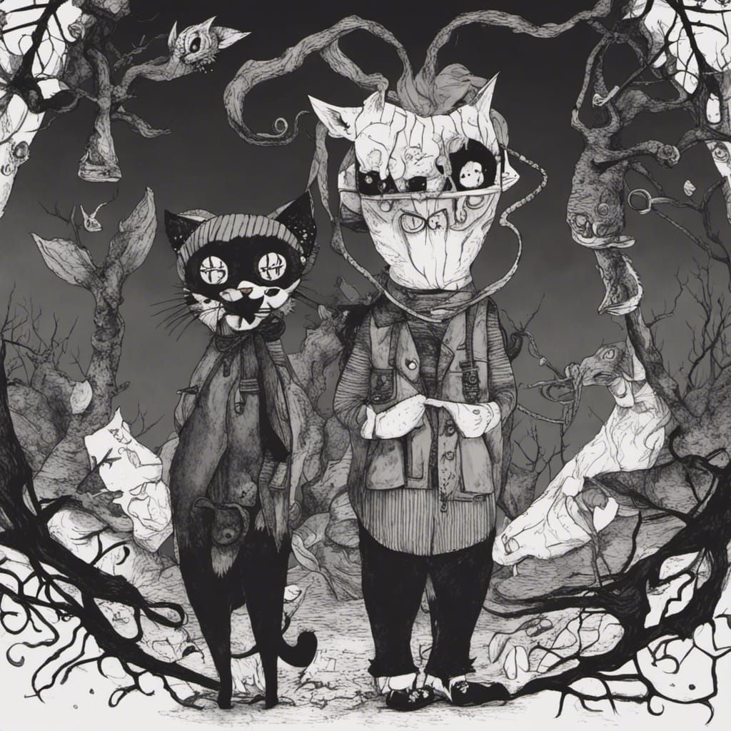 Dwight and Mose Schrute... as cats.