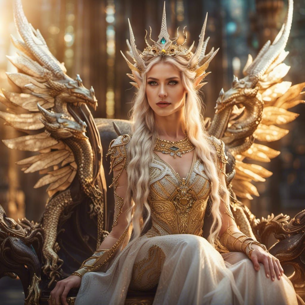 Beautiful elven goddess