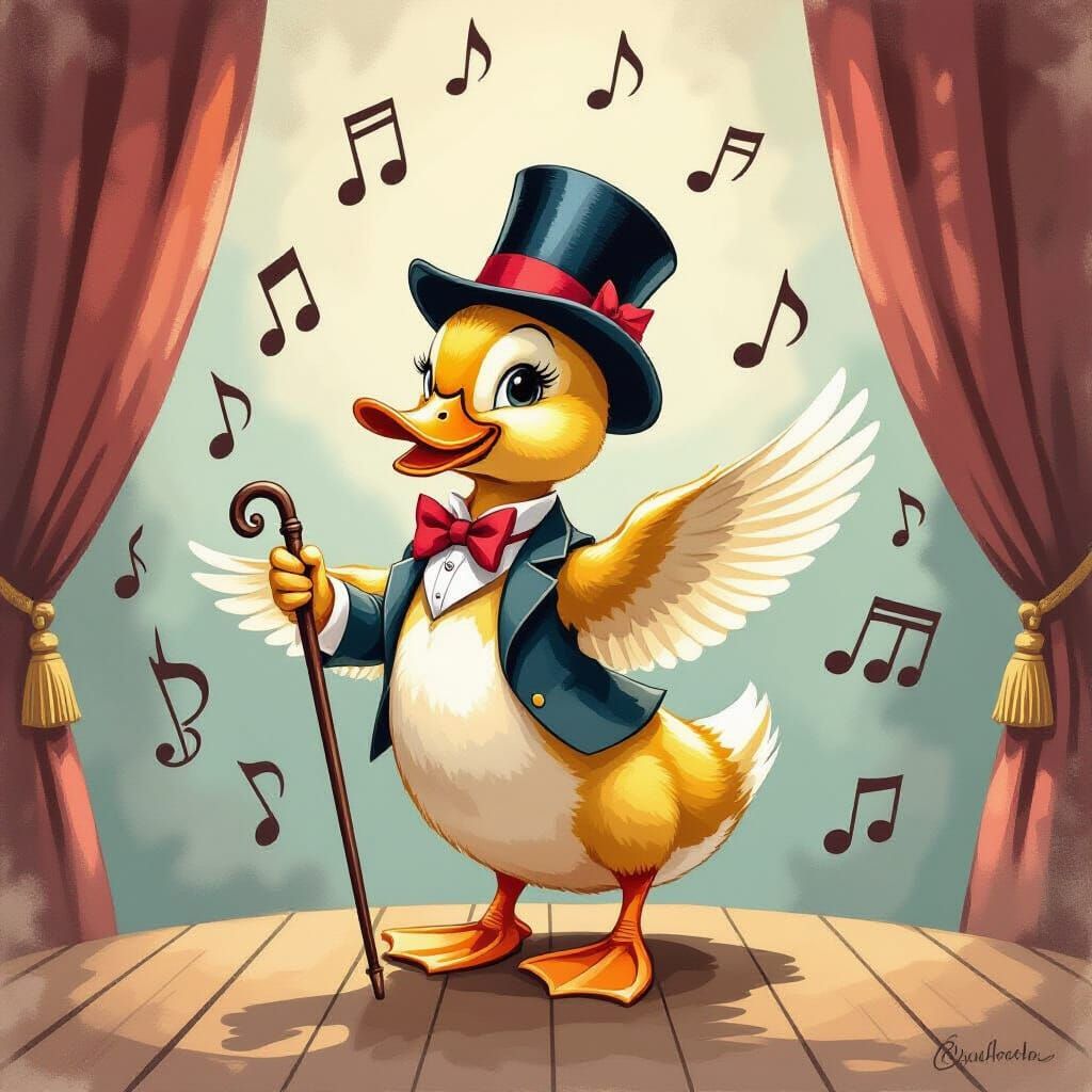 Duckling's Debut: A Whimsical Theater Performance