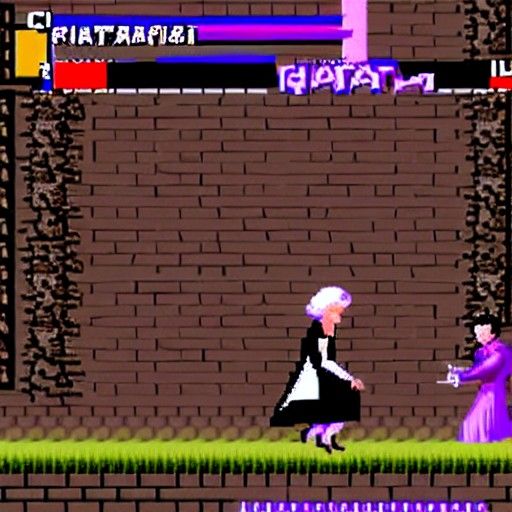 Queen Elizabeth II vs Grim Reaper PS1 Game