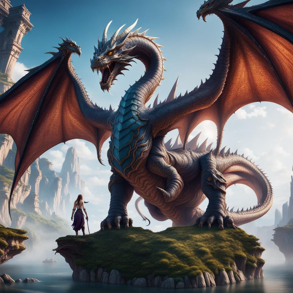 Libra as a giant dragon