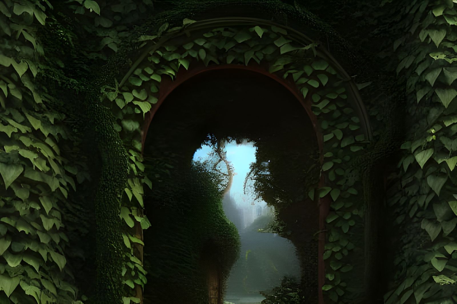 Enchanted Ivy Portal to a Fantasy Paradise