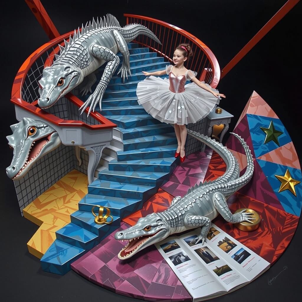 Ballerina's Dance on a Paradoxical Staircase