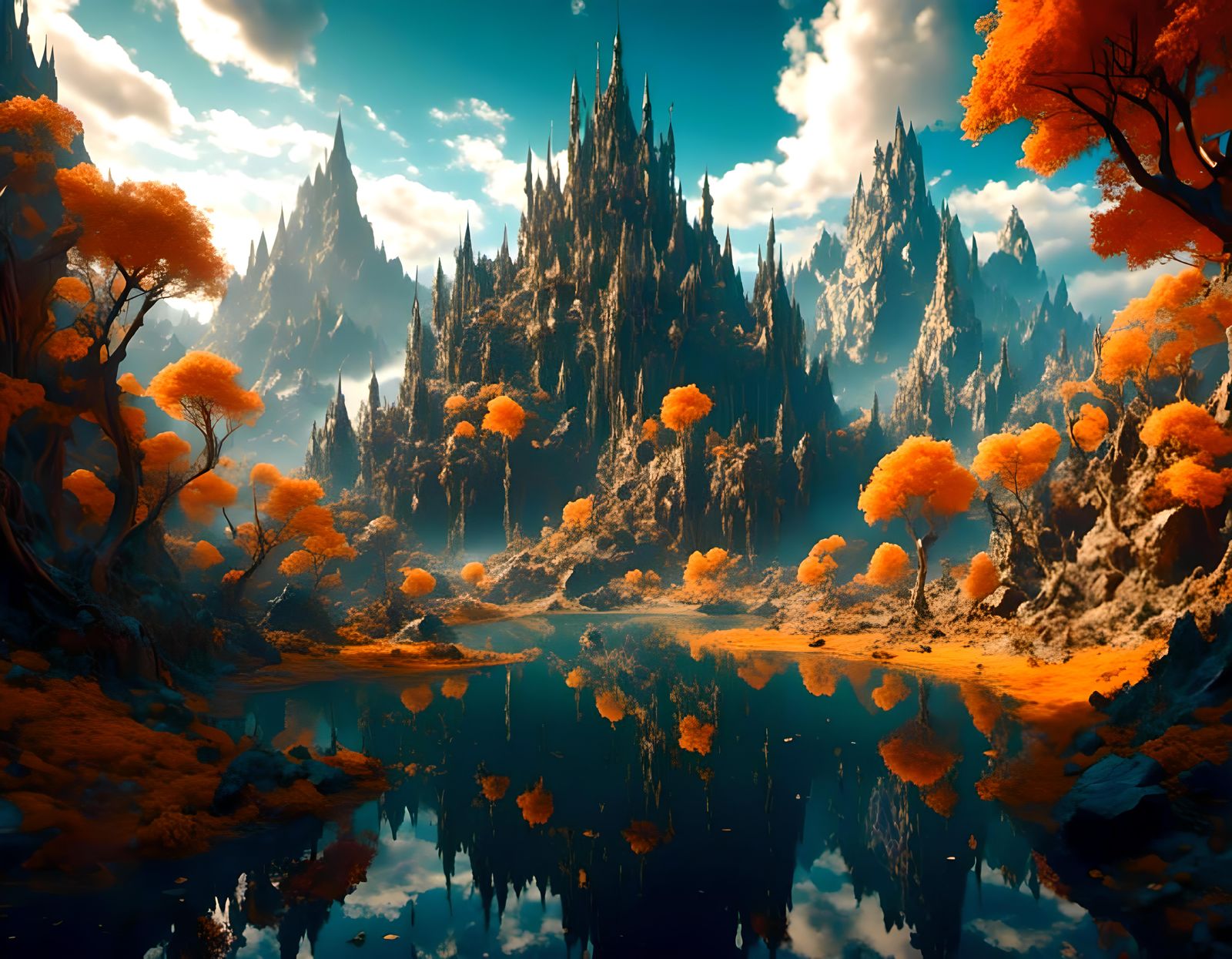 Fantastical Land of Sword and Sorcery in Deep Color