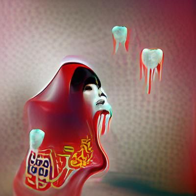 Vibrant Asian Blood Ghost in Pop Art Style