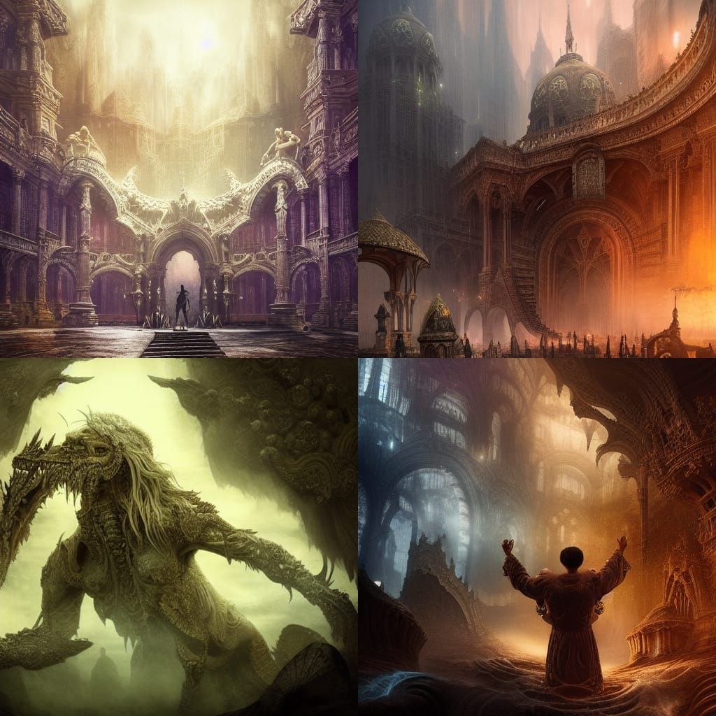 Grasping a Soul: Epic Digital Matte Painting
