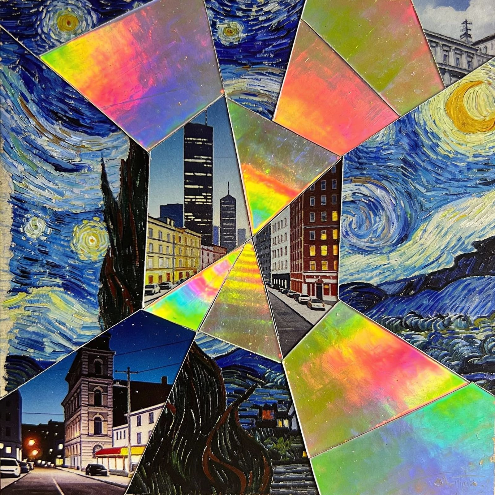 Merge the Styles of Stephen Shore and Vincent van Gogh