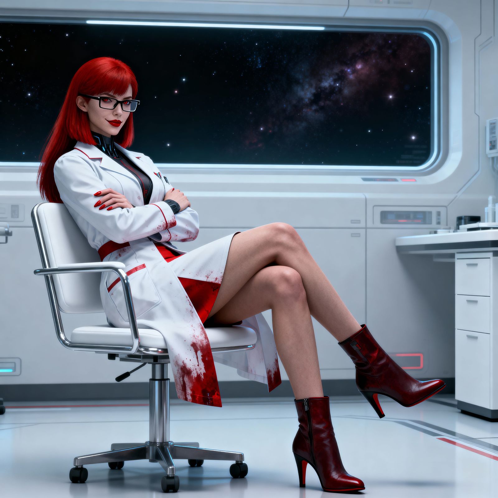 Sci-Fi Doctor in Space Office