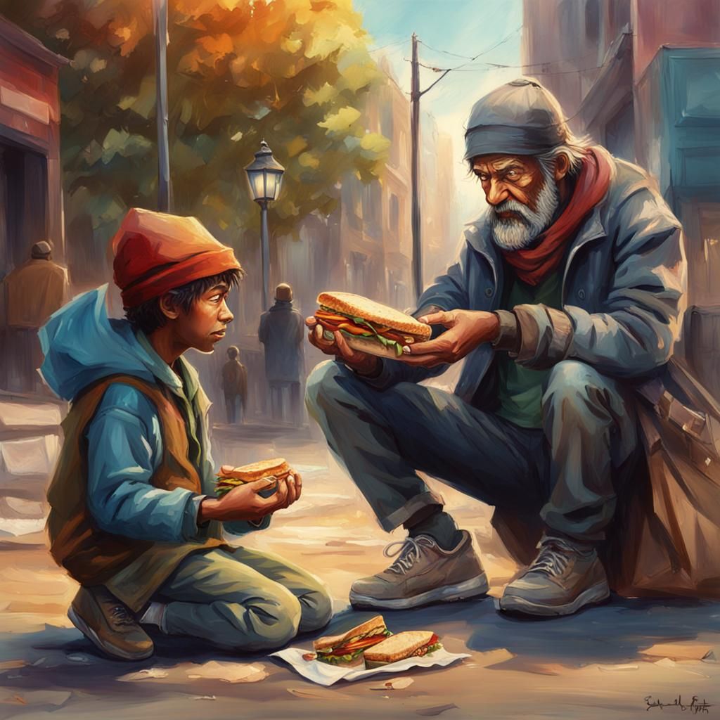 True happiness is in the Giving to others who are less fortu...