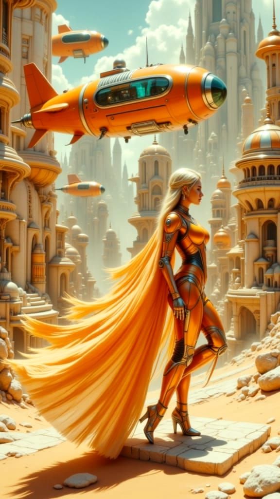 Retro Futuristic Metropolis 🪐