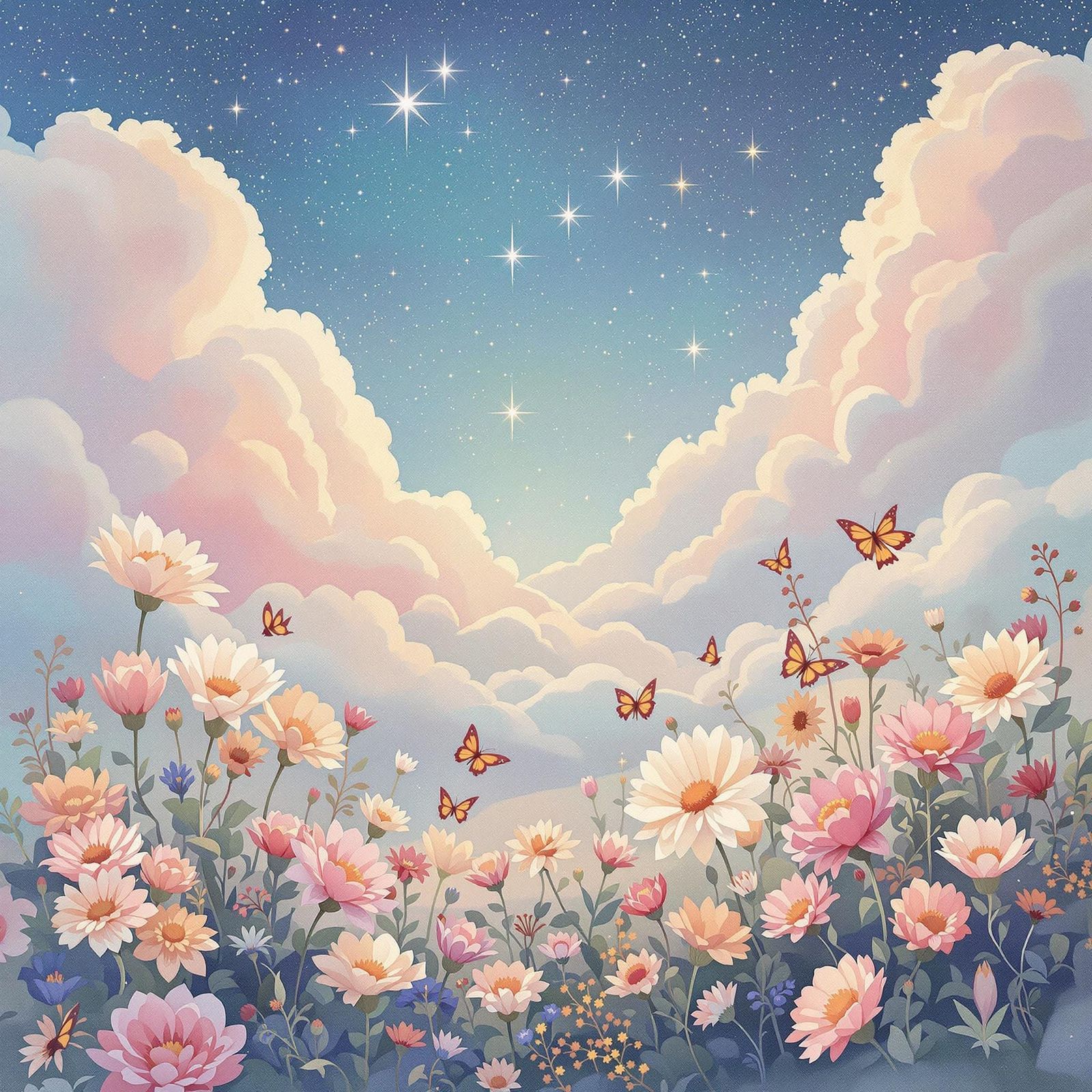 Dreamcore Oasis in Pastel Hues