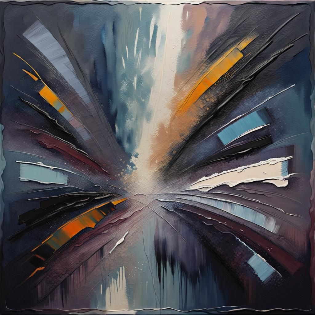 Abstract Nightscape with Dynamic Textures