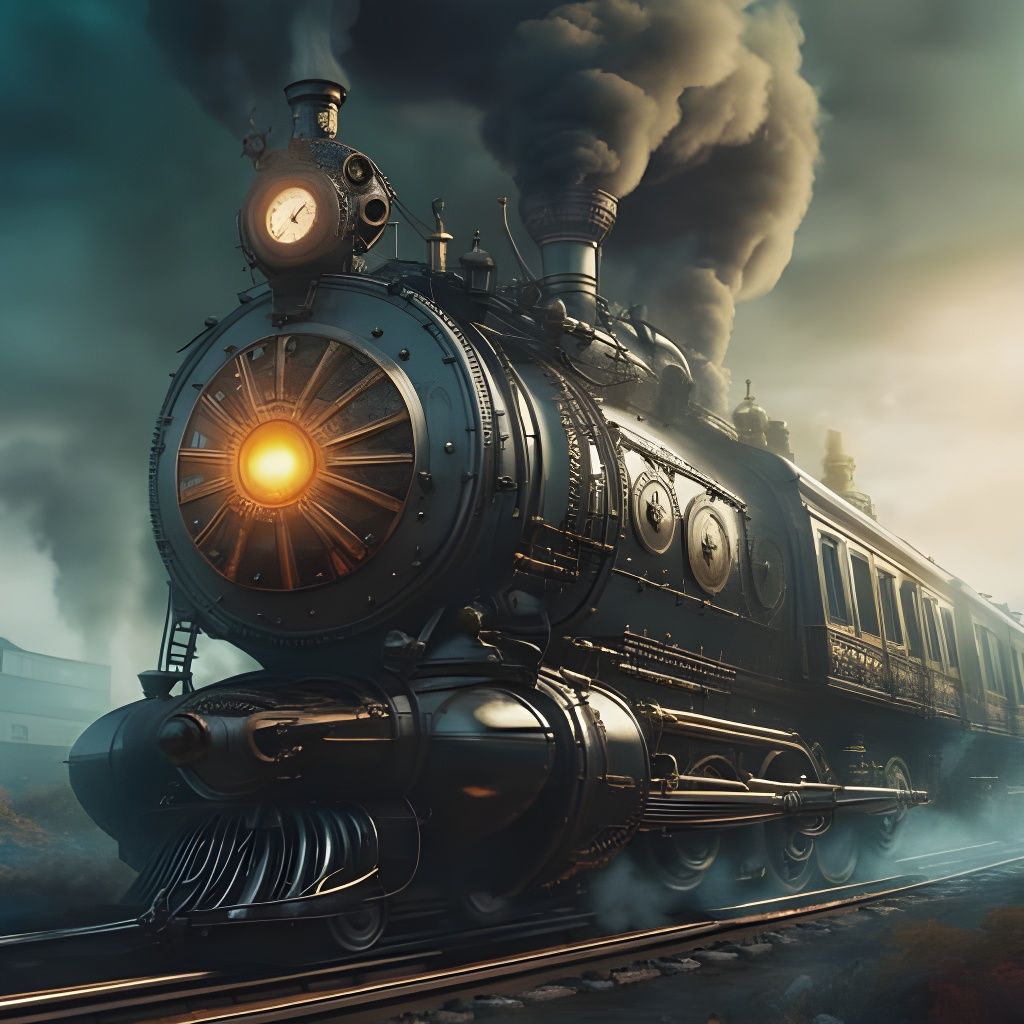 AI Interpretation of a Train