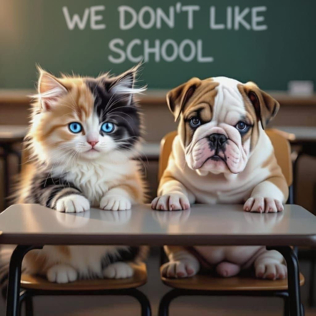 Marshmallow and Nougatine are unhappy