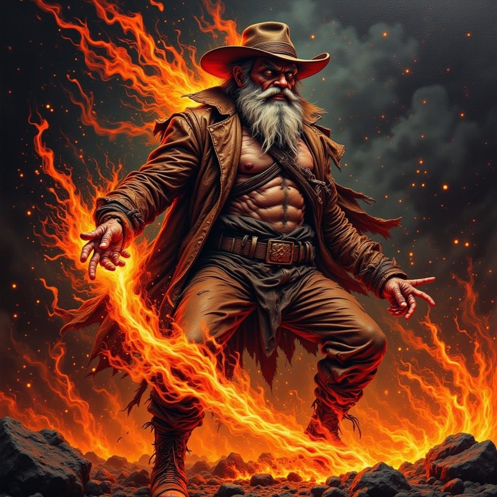 “Uh-oh!  It’s Tentacles-McGhee!   Head fer the hills, pahdne...