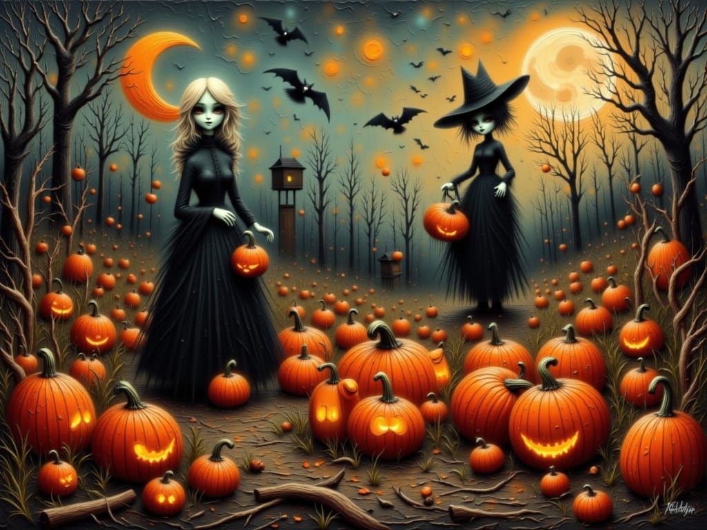 <lora:Storybook Halloween:1.0> <lora:HALLOWEEN FLUX:1.0> <lo...