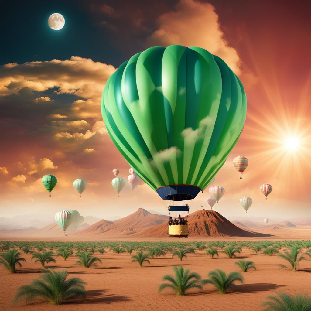 Surreal Circus on Mars in Studio Light