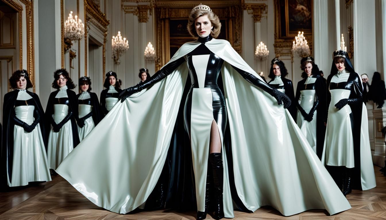 Empress of England in Latex: A Modern Royal Portrait