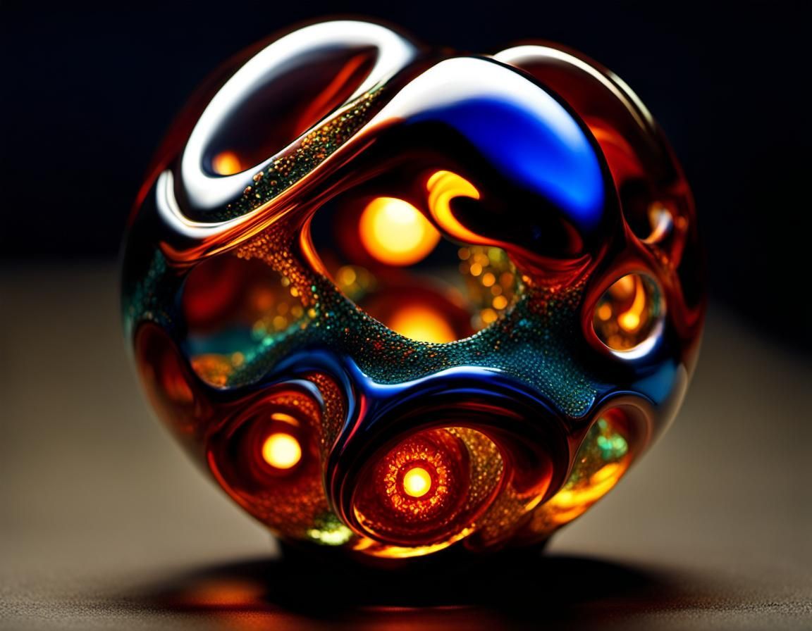 Surreal Molten Glass and Quirky Sparks