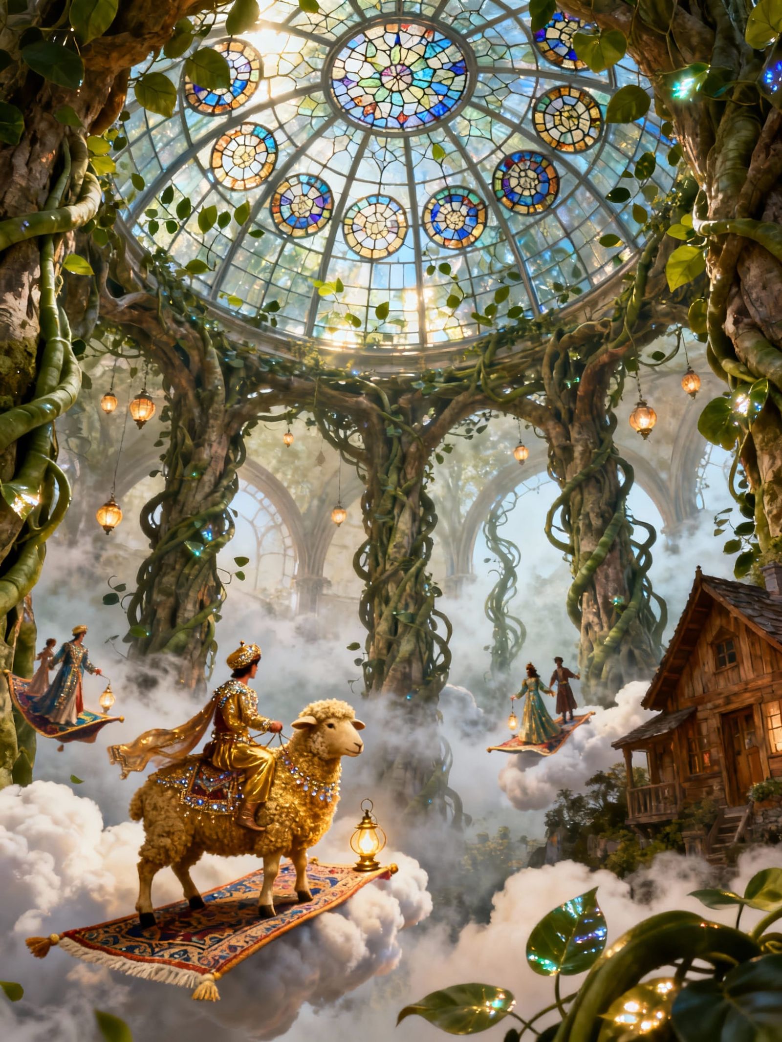 The Golden Sheep of AliBaaBaa in the Domed Village of Manic ...