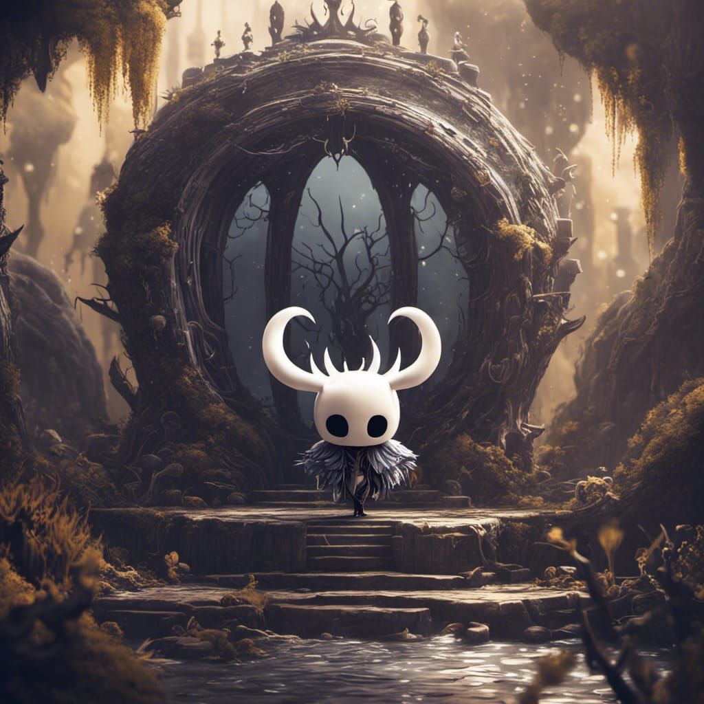 Hollow Knight Hornet Detailed Matte Painting