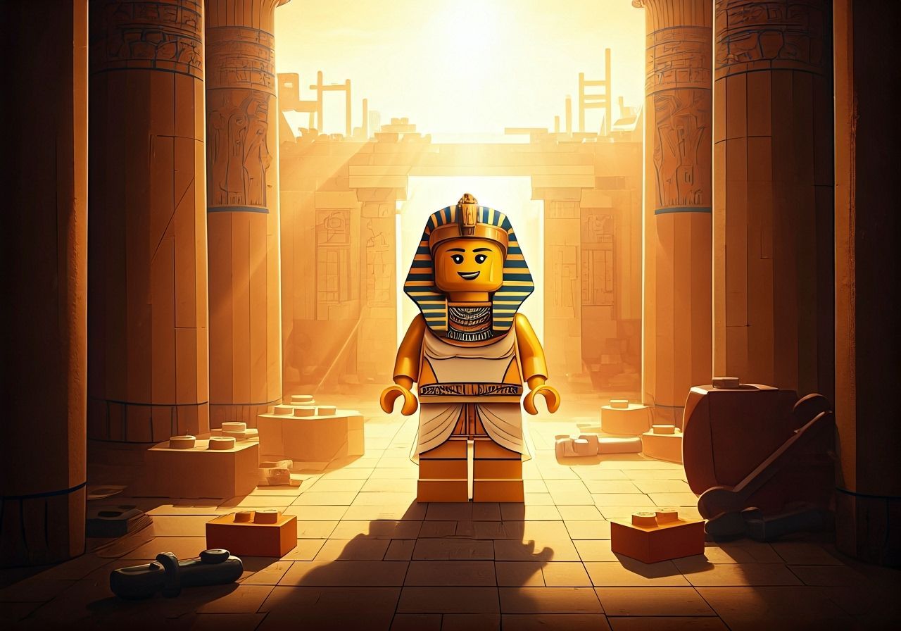 Lego Queen Hatshepsut Building Ancient Egyptian Temple