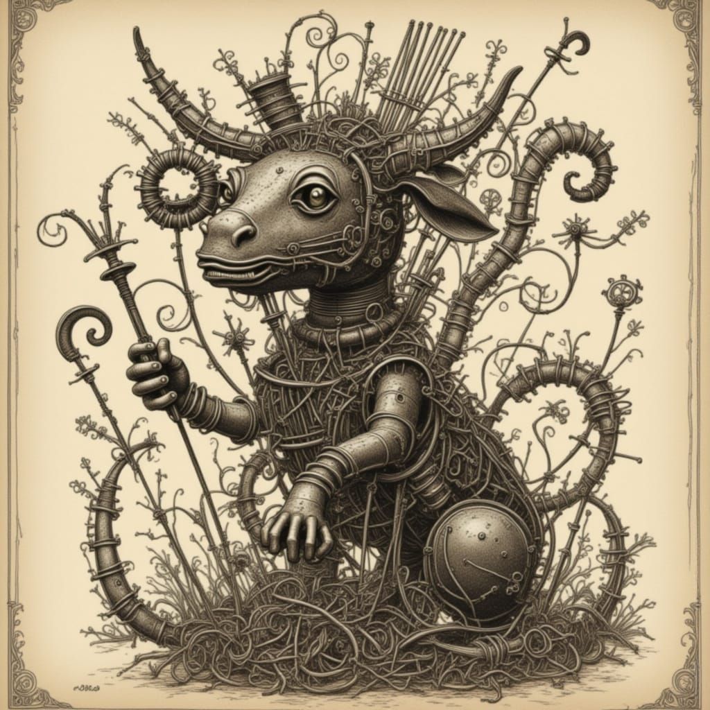 Abstract Nightmare Engine Art