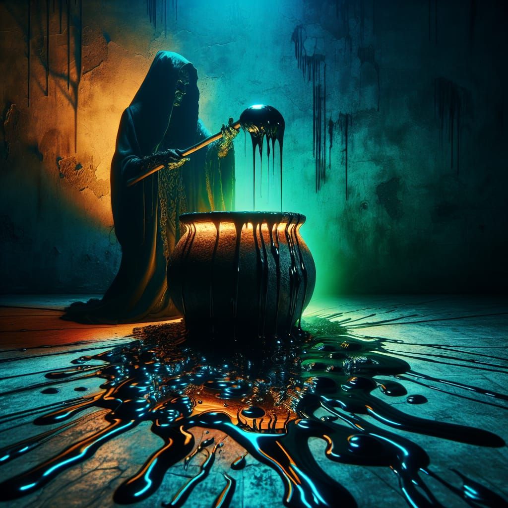 Sinister Potion Boils in a Haunted Middle-Eastern Apothecary