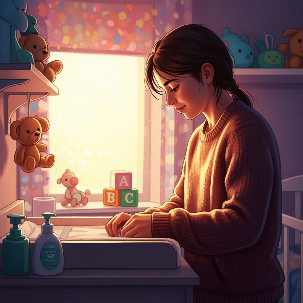 Tender Teenage Caregiver in Hyperrealistic Style