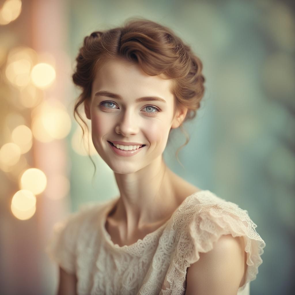 Ethereal Portrait of a Beautiful Young Woman