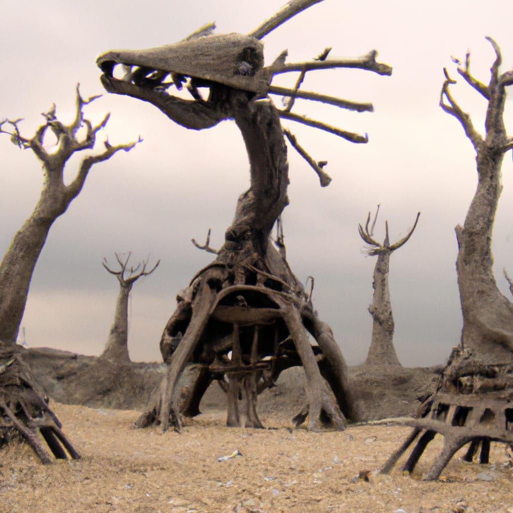 Post-Apocalyptic Wasteland Sculpture Garden