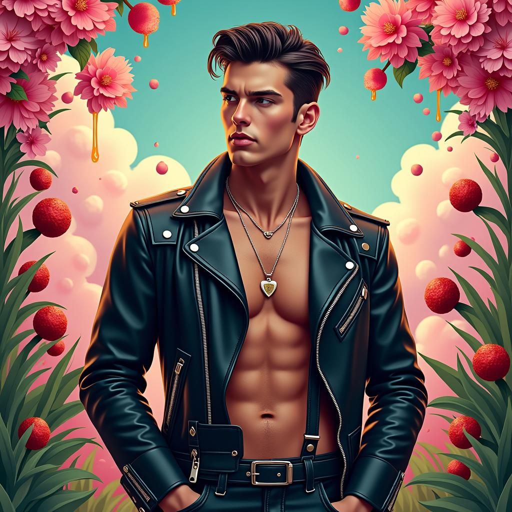 A Hipster Rockabilly styled Man