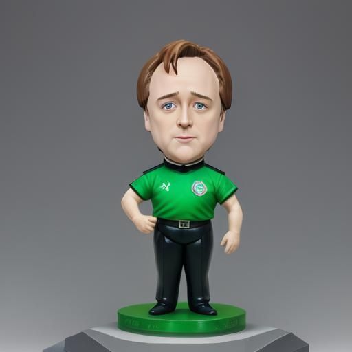 Father Dougal Bobblehead Figurine in Football Jersey