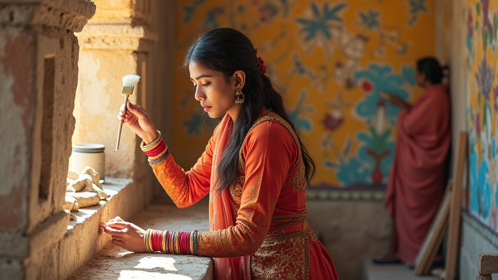 Restoring Aligarh's Heritage: Volunteers Revive Ancient Art