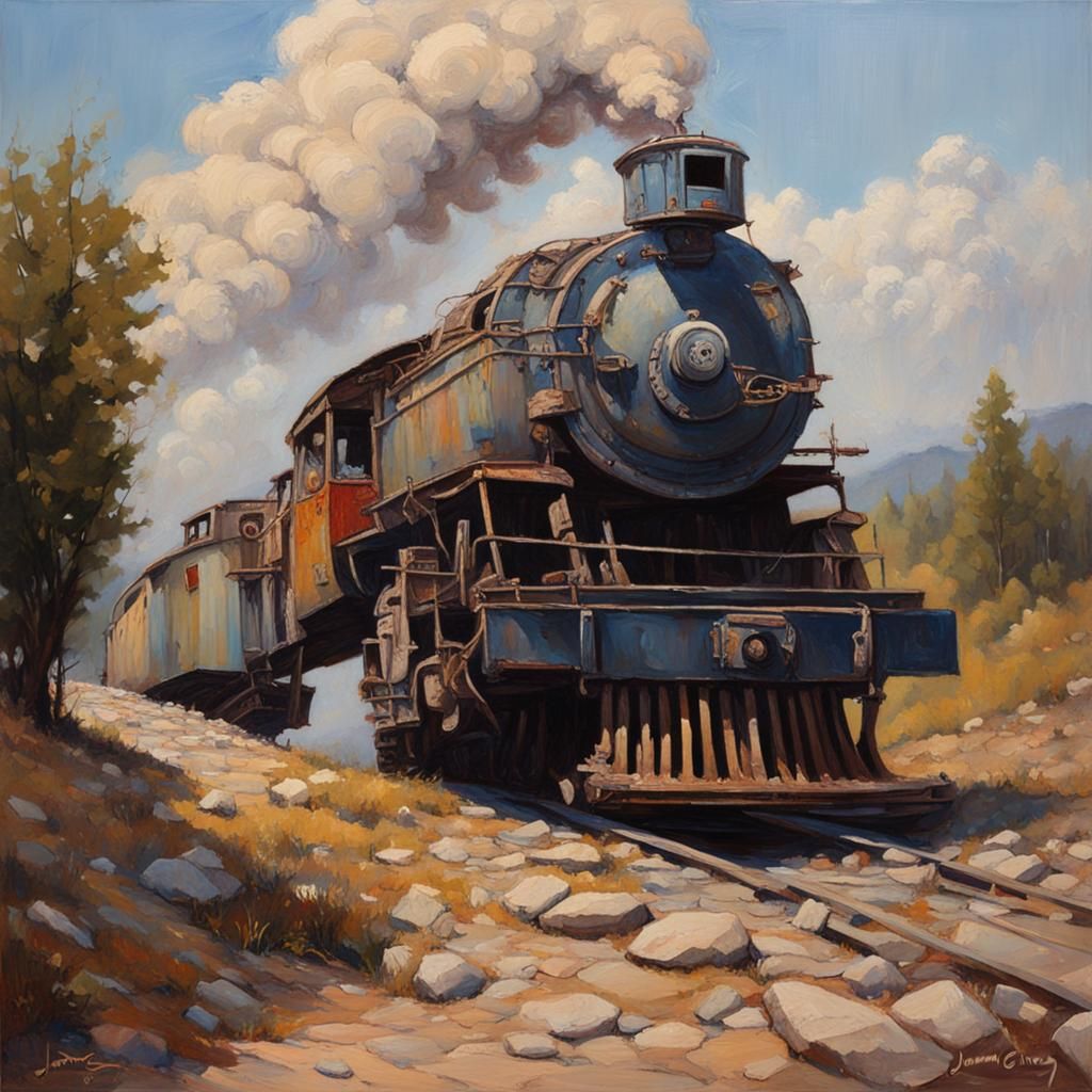 Crumbling Pain: Oil Painting