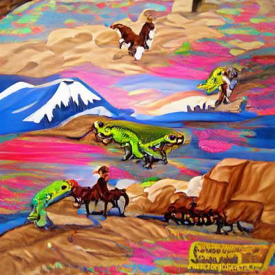 Cowboy Velociraptors Blaze the Oregon Trail