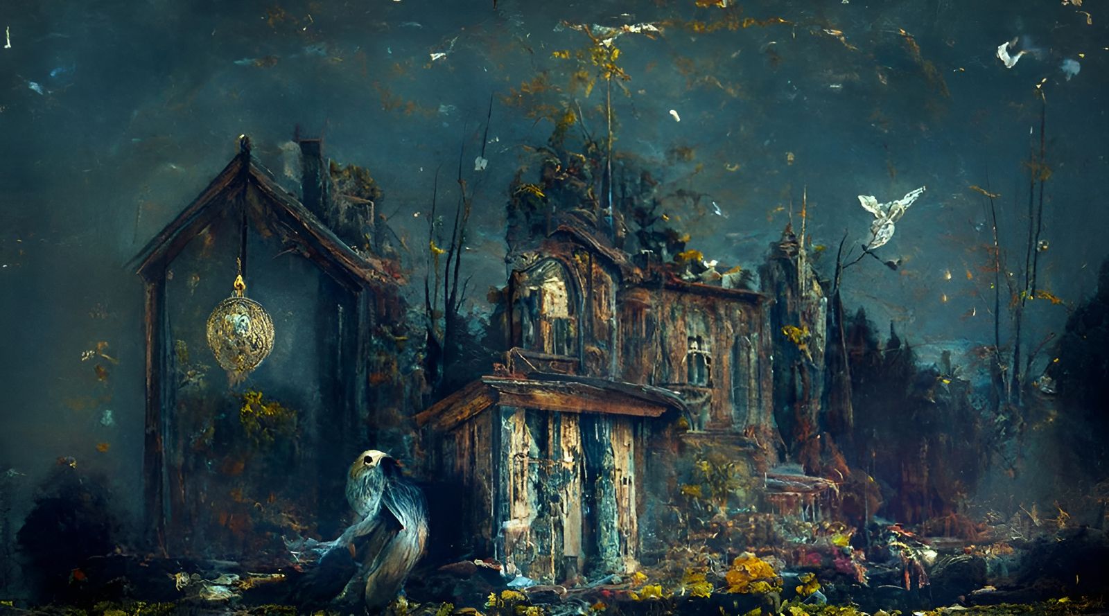 Owl's Flight: A Hyperdetailed Digital Painting