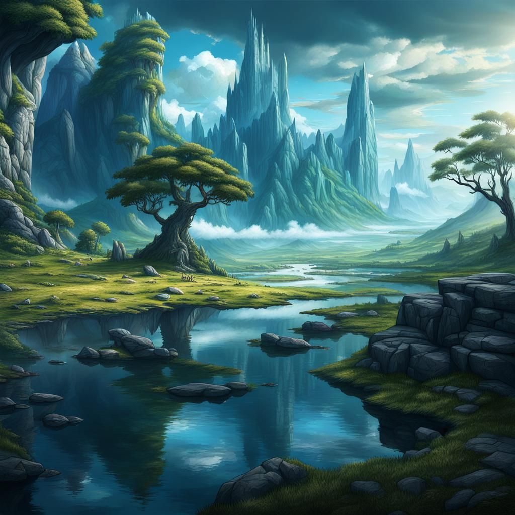 Cinematic Fantasy Landscape: A Visual Journey