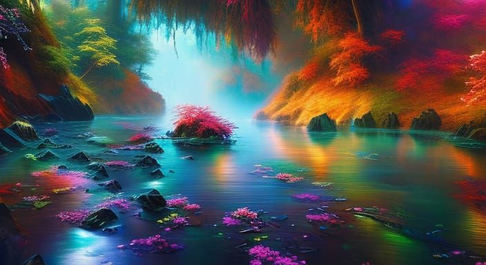 Colorful Graffiti Art in Splash Art Style