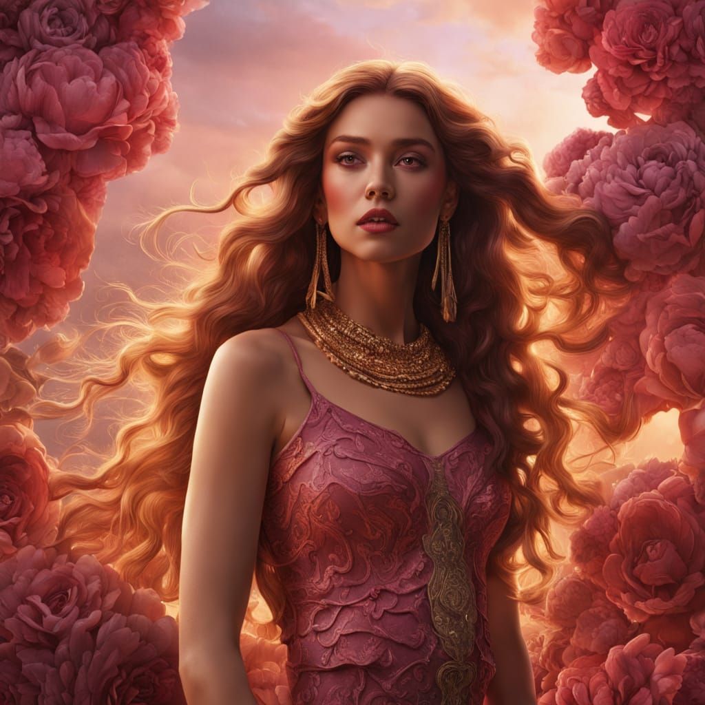 Aphrodite in Cinematic Digital Painting Style