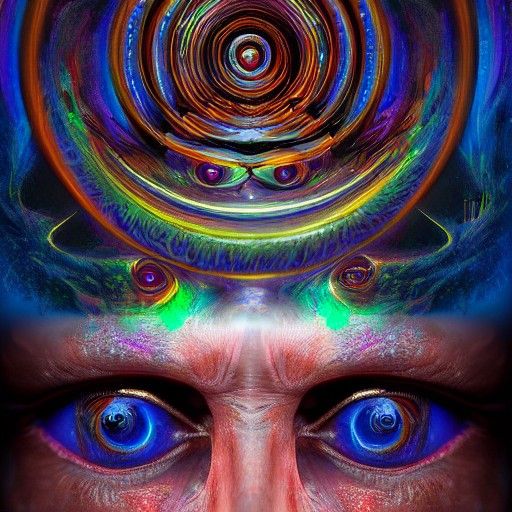 Psychedelic Third Eye Concept Art in 8k