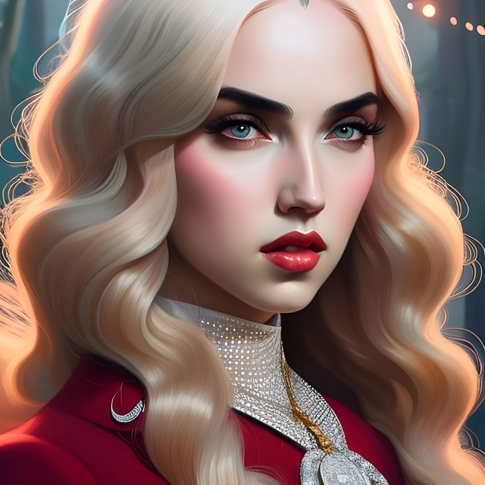 Ava Max in Diamonds: Digital Art Concept