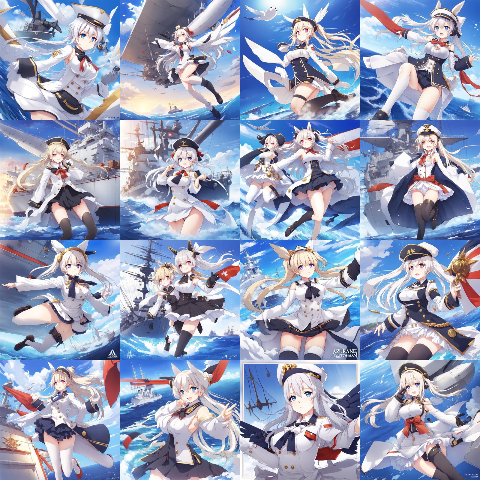 Azur Lane Flying Dutchman in Anime Style