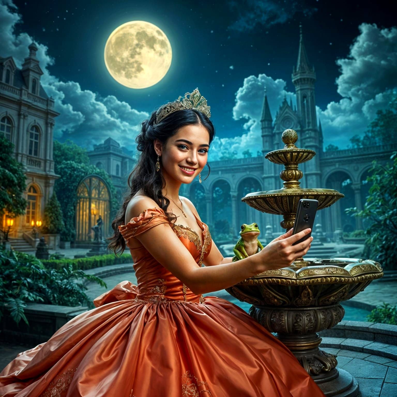 Selfie with Frog: A Modern Princess Story